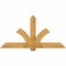 Ekena Millwork Redmond Rough Sawn Timber Gable Bracket, Western Red Cedar, 72"W x 36"H x 2"D x 6"F, 12/12 Pitch GBW072X36X0206RED00RWR - alternate 1
